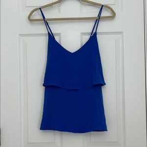 Naked Zebra Royal Blue Layered blouse